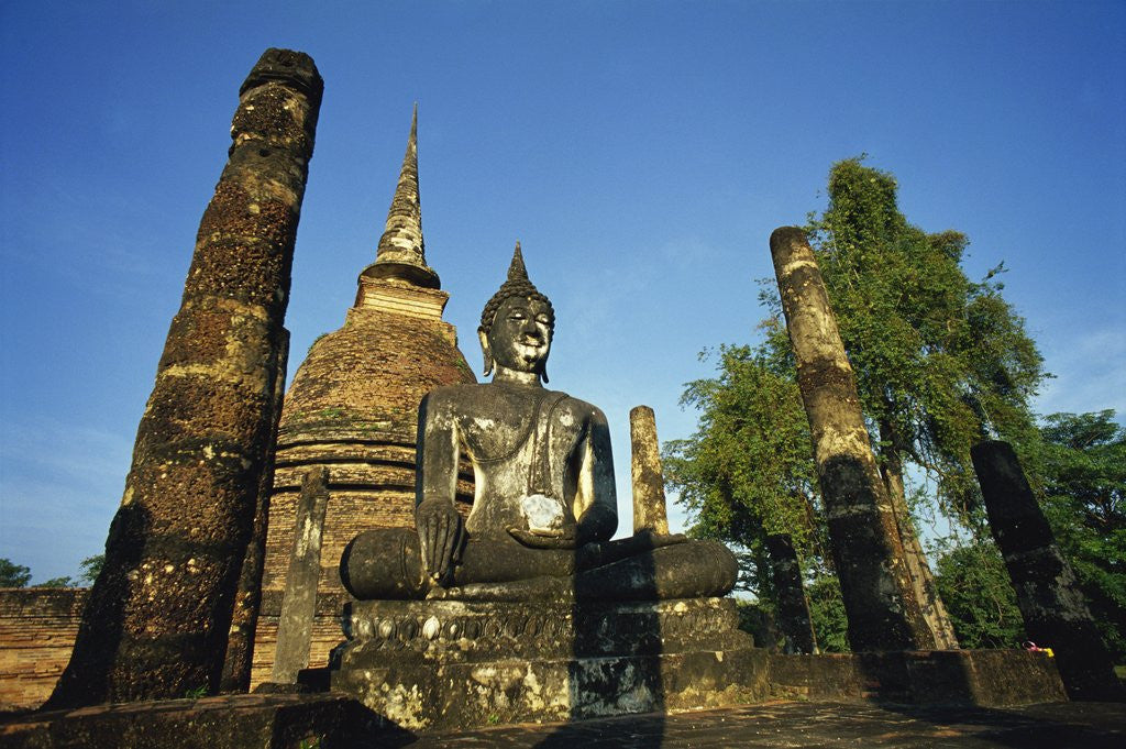 Detail of Wat Sa Si, Ancient City, Sukhothai, Thailand by Anonymous