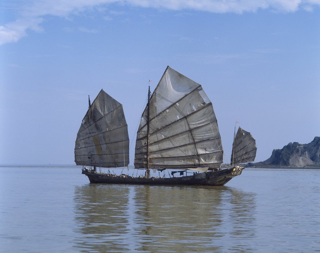 Detail of Chinese Junk, South China Sea, China by Anonymous