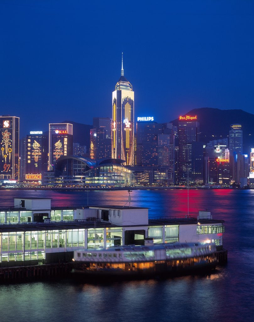 Detail of Convention Centre, Victoria Harbor, Wanchai, Hong Kong, China by Anonymous