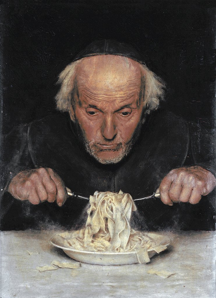 Detail of The Pasta Eater by Corbis
