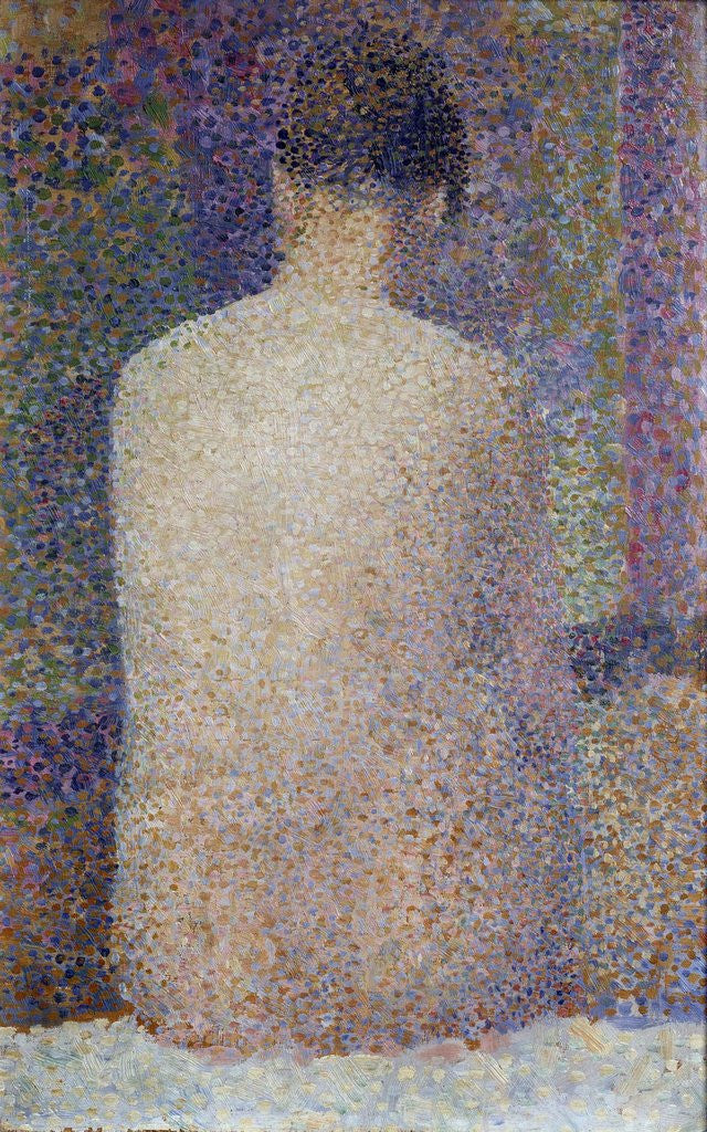 Detail of Model, Back View by Georges Seurat