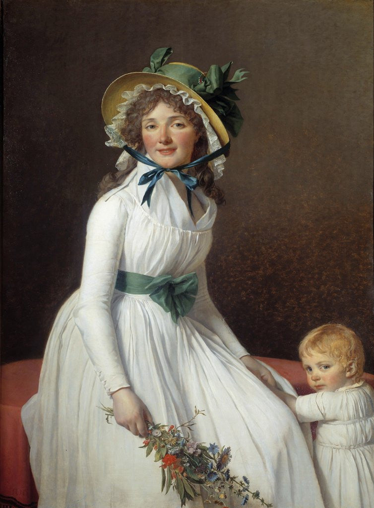 Detail of Portrait of Madame Seriziat by Jacques Louis David