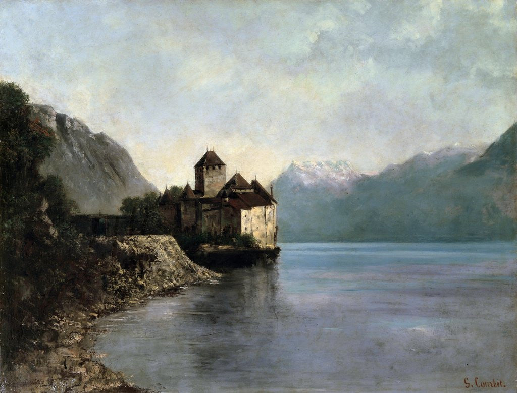 Detail of The Castle of Chillon by Gustave Courbet