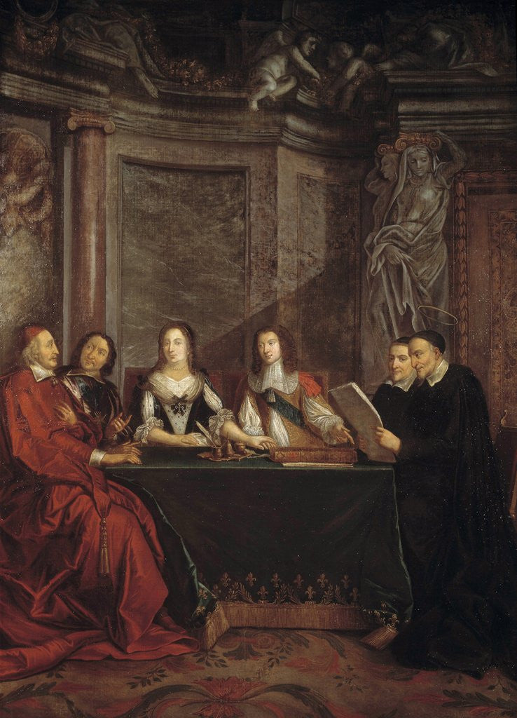 Detail of The Council of Conscience by Jean Francois de Troy