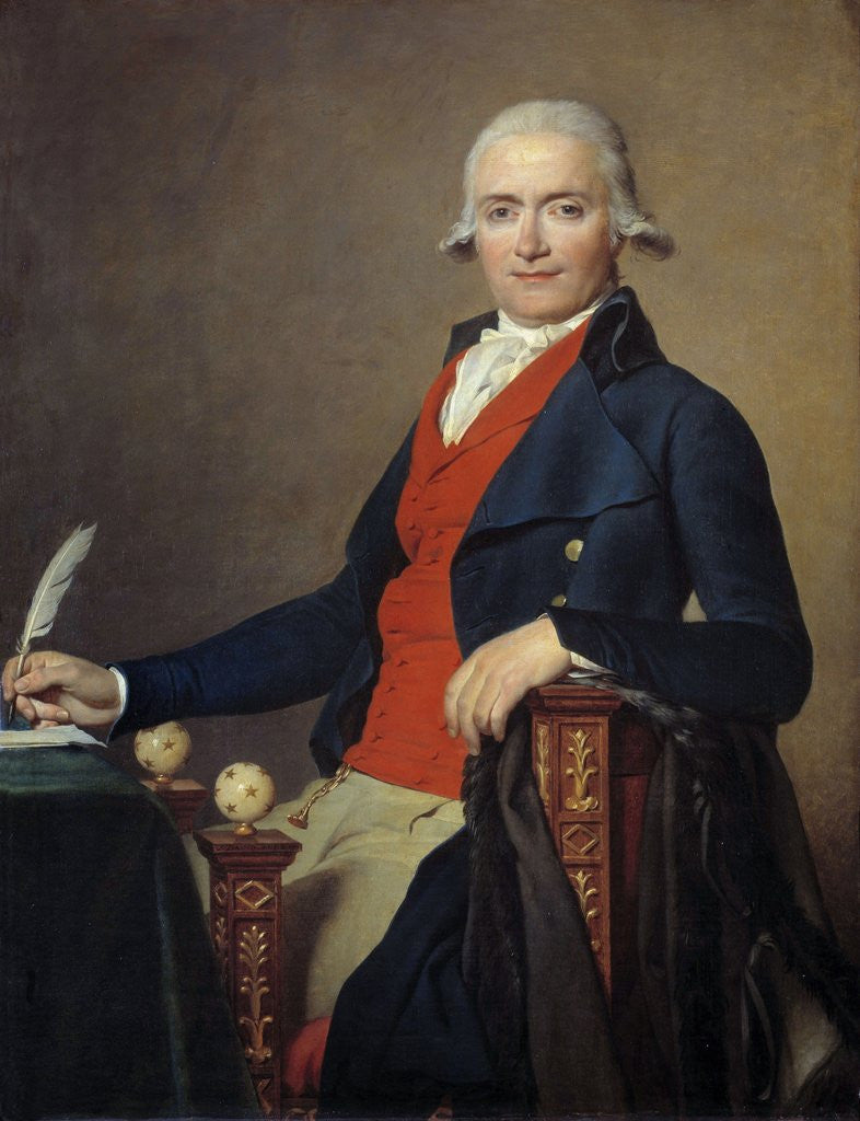Detail of Portrait of Gaspard Meyer by Jacques Louis David