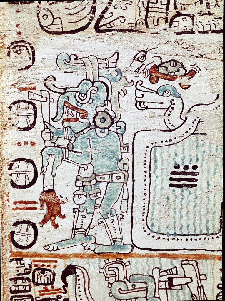 Detail of The Madrid Codex or the Tro-Cortesianus Codex by Anonymous