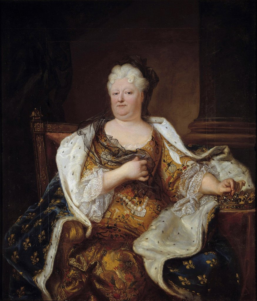 Detail of Portrait of Elizabeth Charlotte of Bavaria, Princess Palatine by Hyacinthe Rigaud