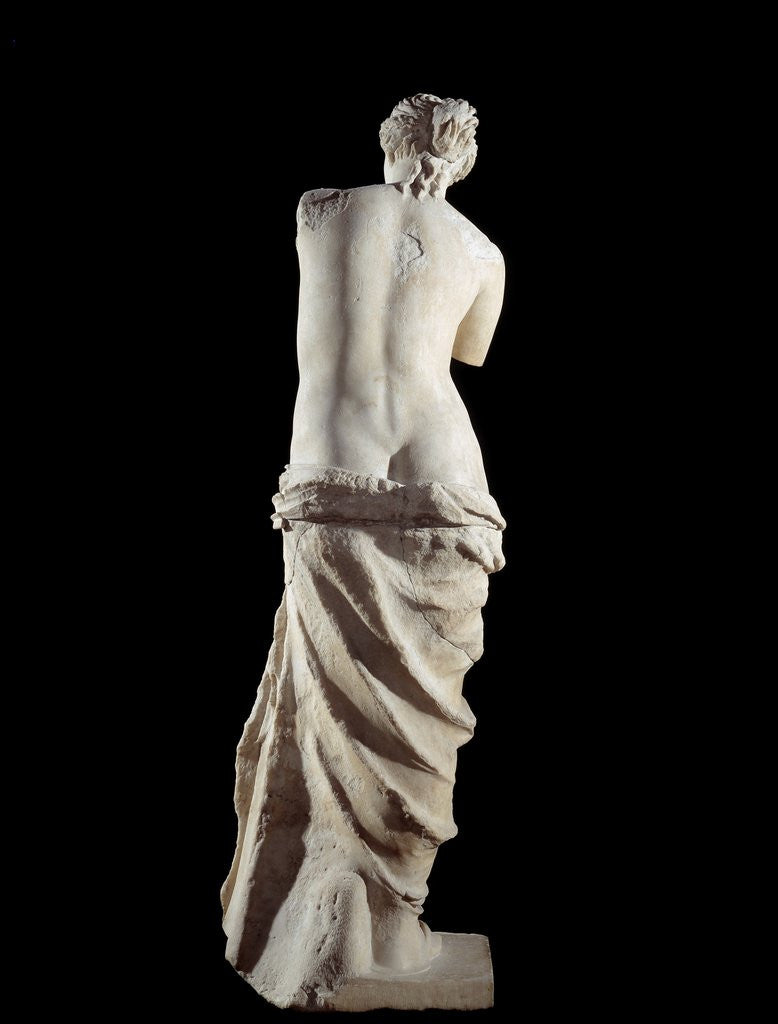 Detail of The Venus de Milo - Detail of a marble sculpture of Aphrodite by Anonymous
