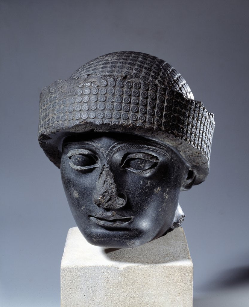 Detail of Head of Gudea, Prince of Lagesh, from Telloh Neo-Sumerian, c.2150 by Anonymous