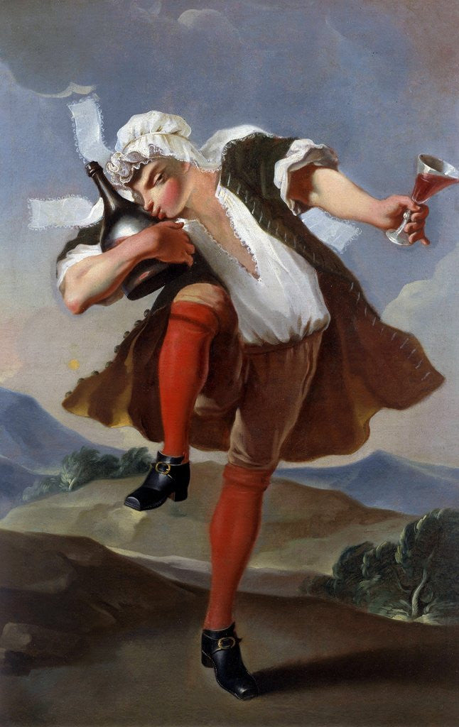 Detail of The Good Bottle - Wine merchant's sign by Anonymous