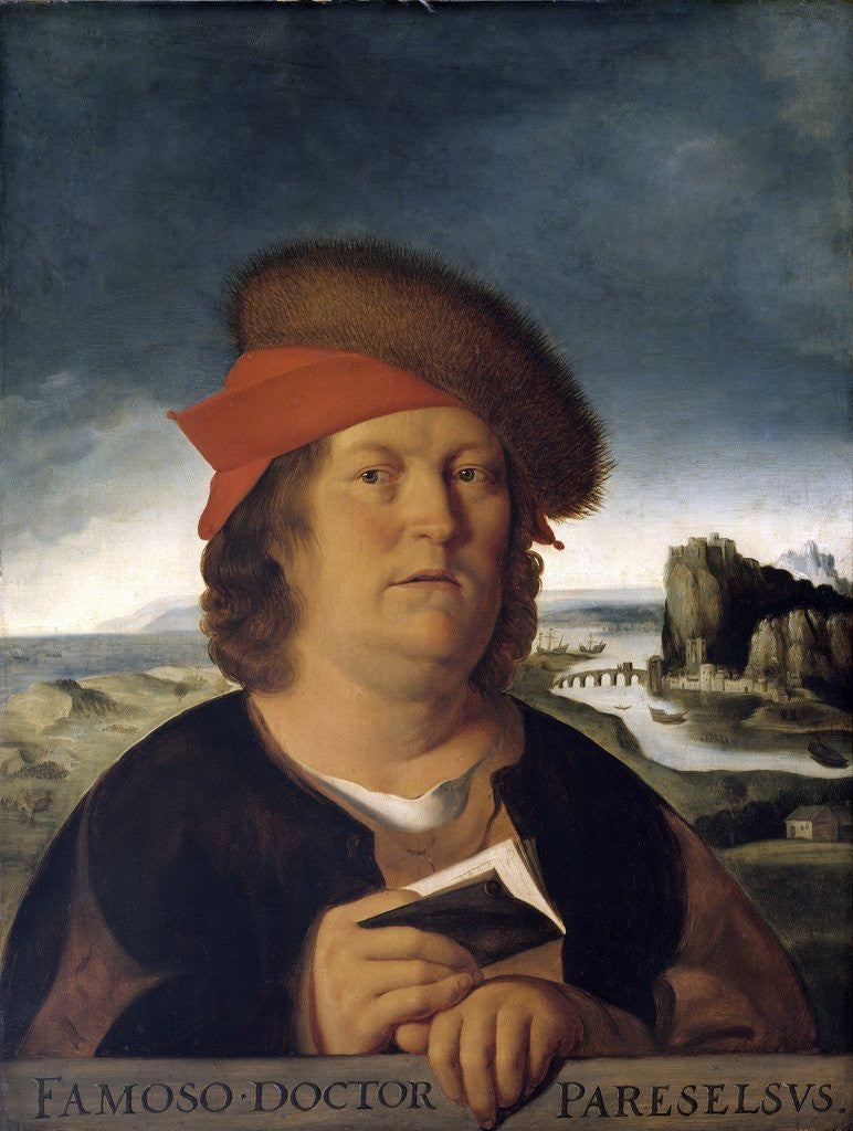 Detail of Presumed portrait of the physician Paracelsus by Anonymous