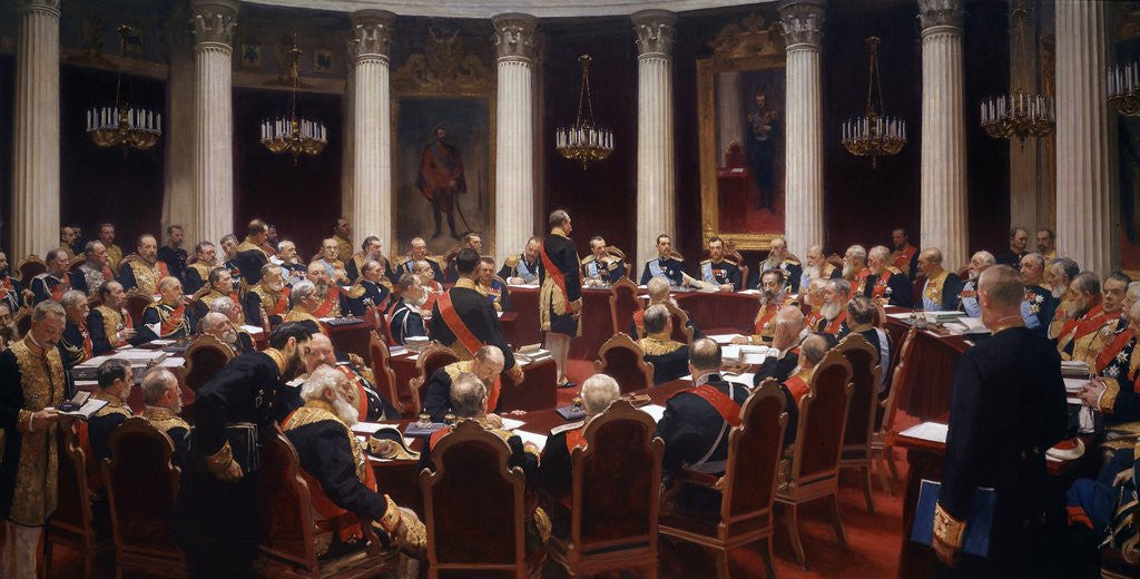 Special Session of the State Council, 7 May 1901, to celebrate the centennary of its inception by Corbis