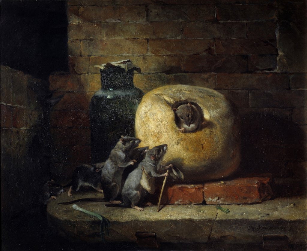 Detail of The Rat Who Retired from the World by Philippe Rousseau