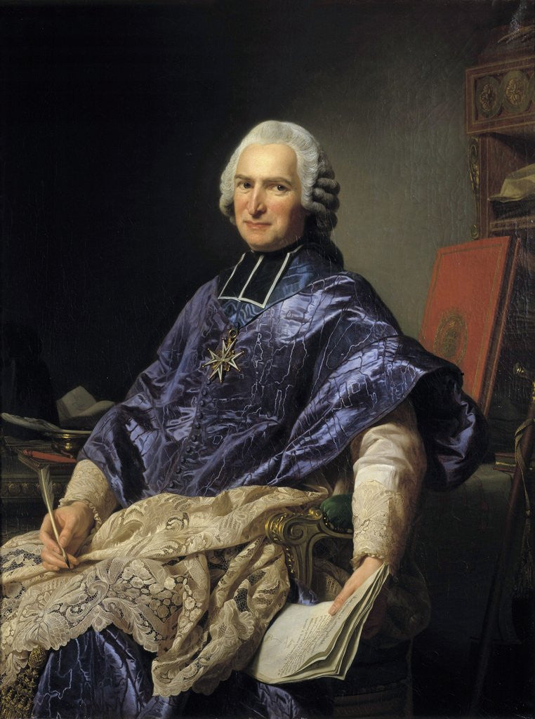 Detail of Portrait of Joseph Marie Terray by Alexander Roslin