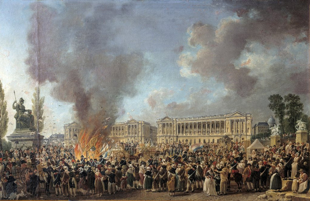 Detail of The Celebration of Unity on the Place de la Concorde by Pierre Antoine Demachy