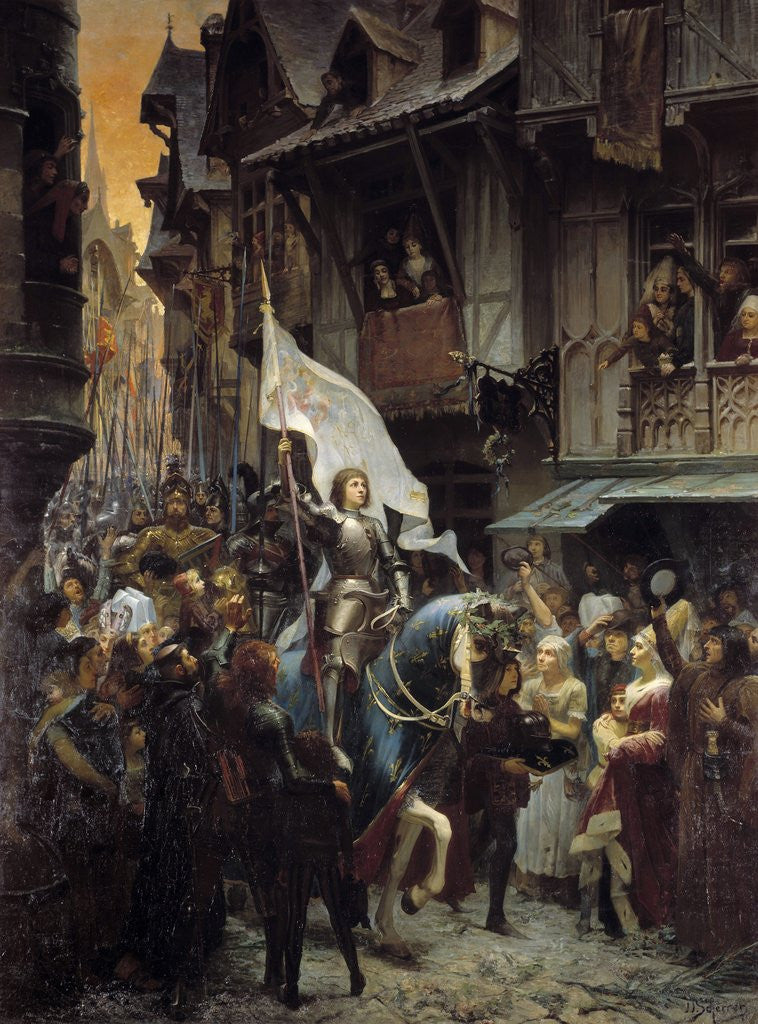 Detail of The Entrance of Joan of Arc into Orleans by Jean Jacques Scherrer
