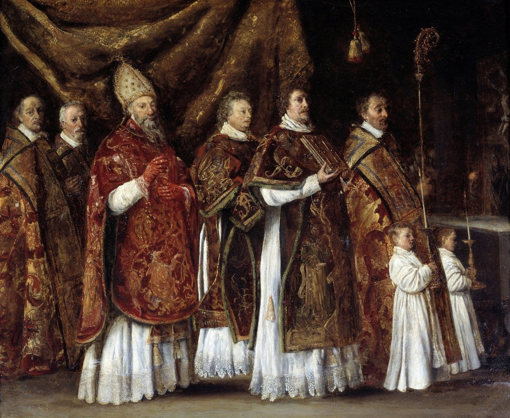 Detail of The Pontifical Mass by Antoine Le Nain