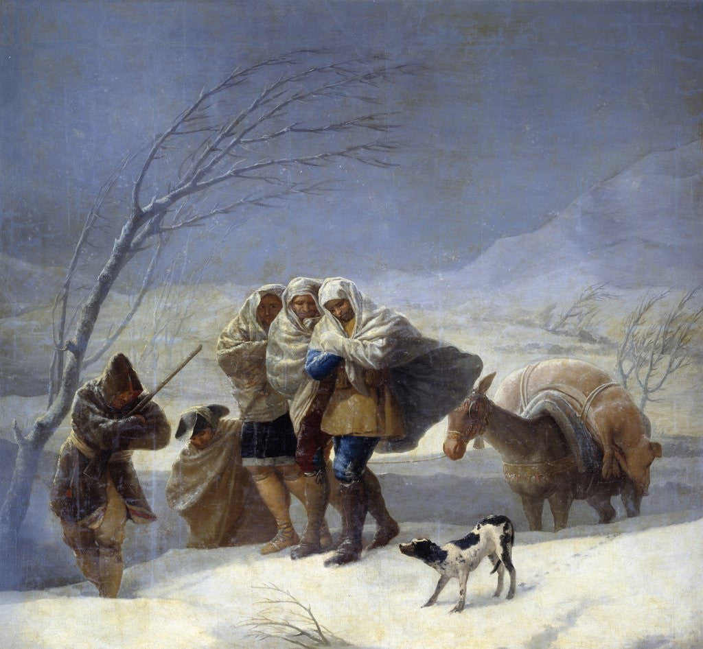 Detail of The Snowstorm by Francisco de Goya