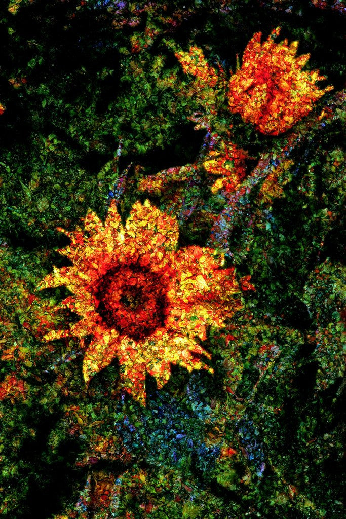 Detail of Sunflowers by Anonymous