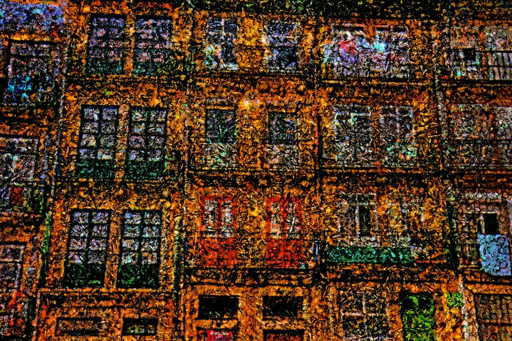 Detail of Old Houses by Anonymous