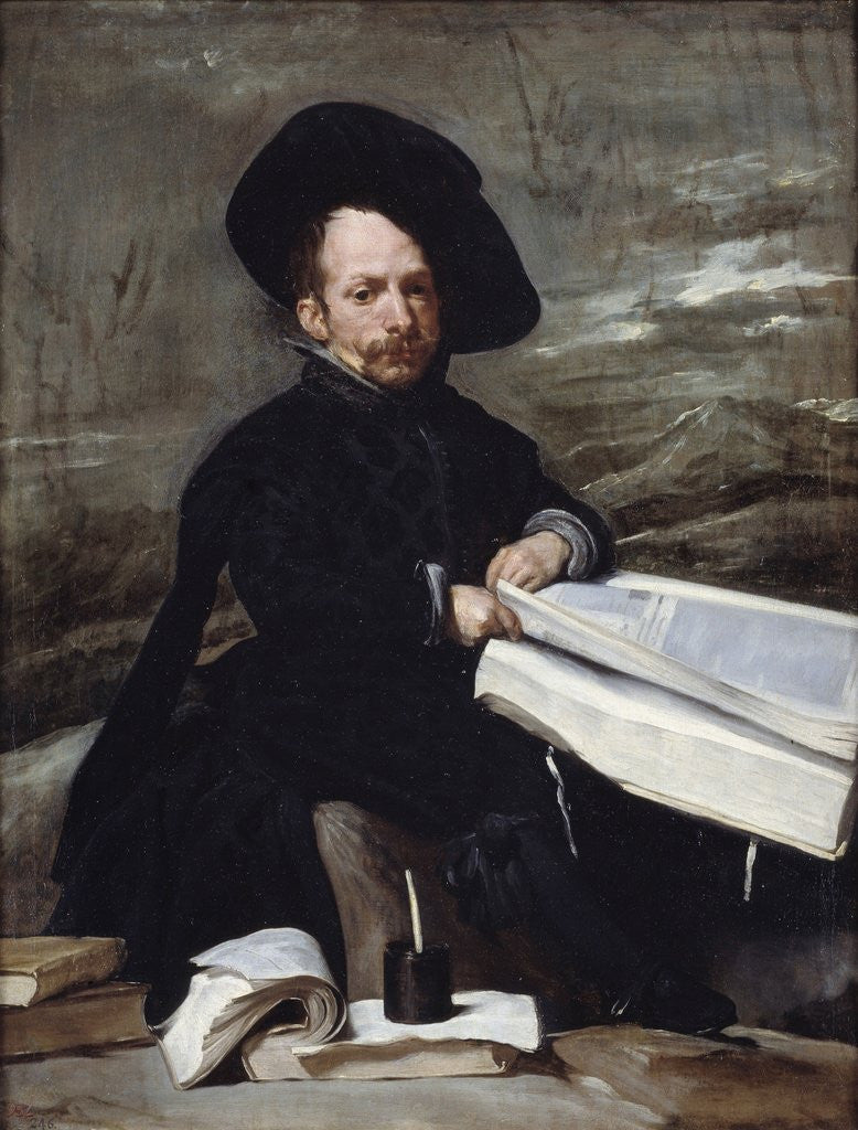 Detail of Portrait of the jester Diego de Acedo by Diego Velazquez