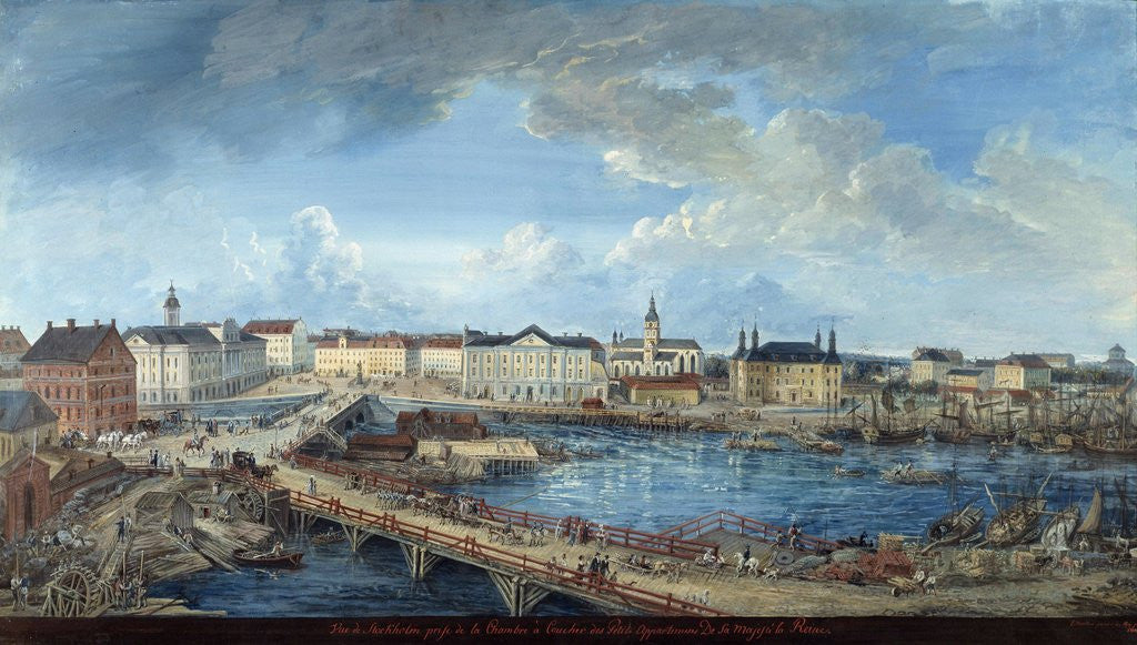 Detail of View of Stockholm from the Royal Palace by Anonymous