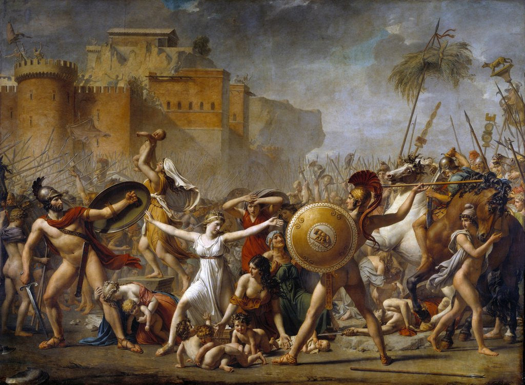Detail of The Intervention of the Sabine Women by Jacques-Louis David