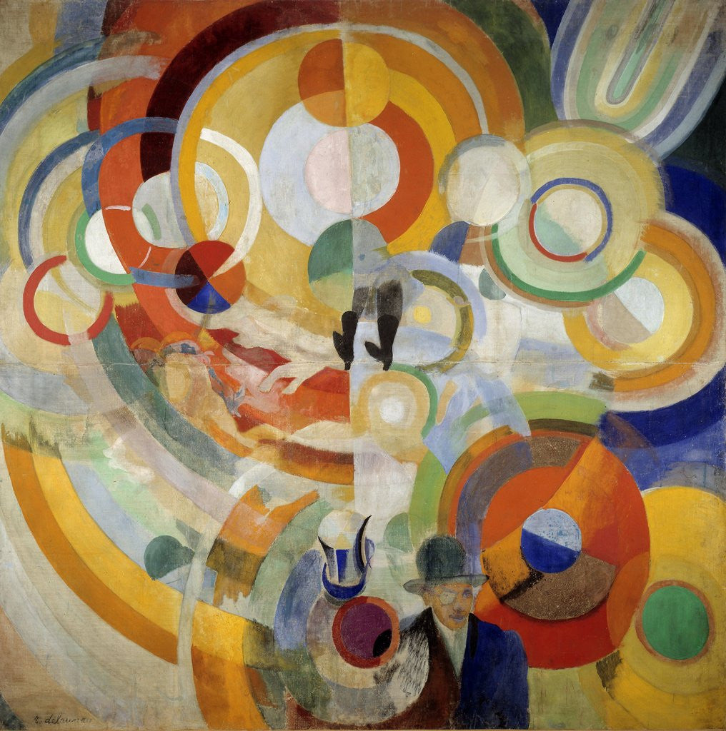Detail of Carousel with pigs by Robert Delaunay
