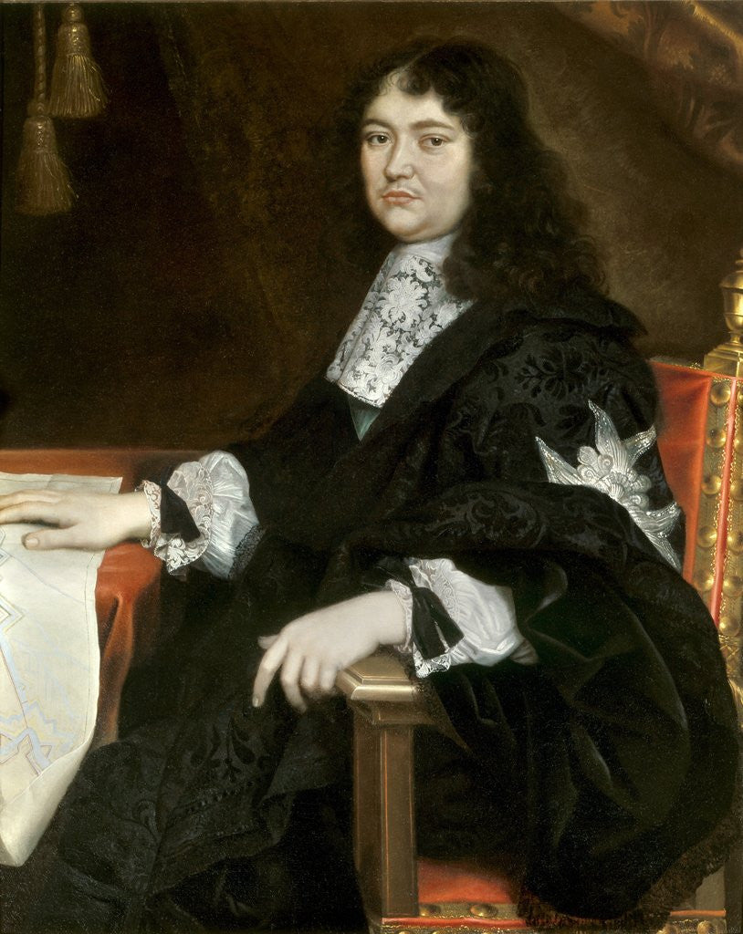 Detail of Portrait of Michel Le Tellier by Pierre Mignard