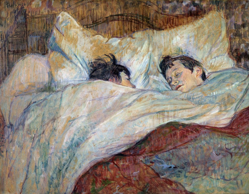 Detail of The Bed by Henri de Toulouse Lautrec
