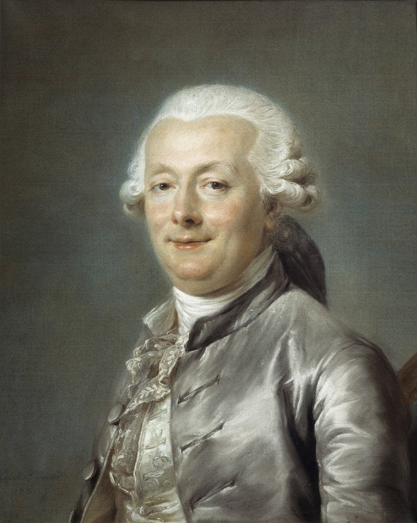 Detail of Portrait of Jean Jacques Bachelier by Adelaide Labille-Guiard