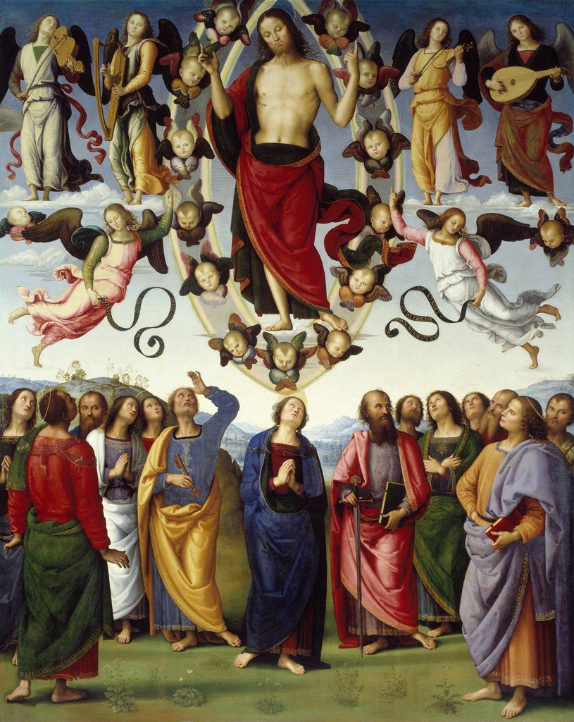 Detail of Ascension of Christ by Perugino
