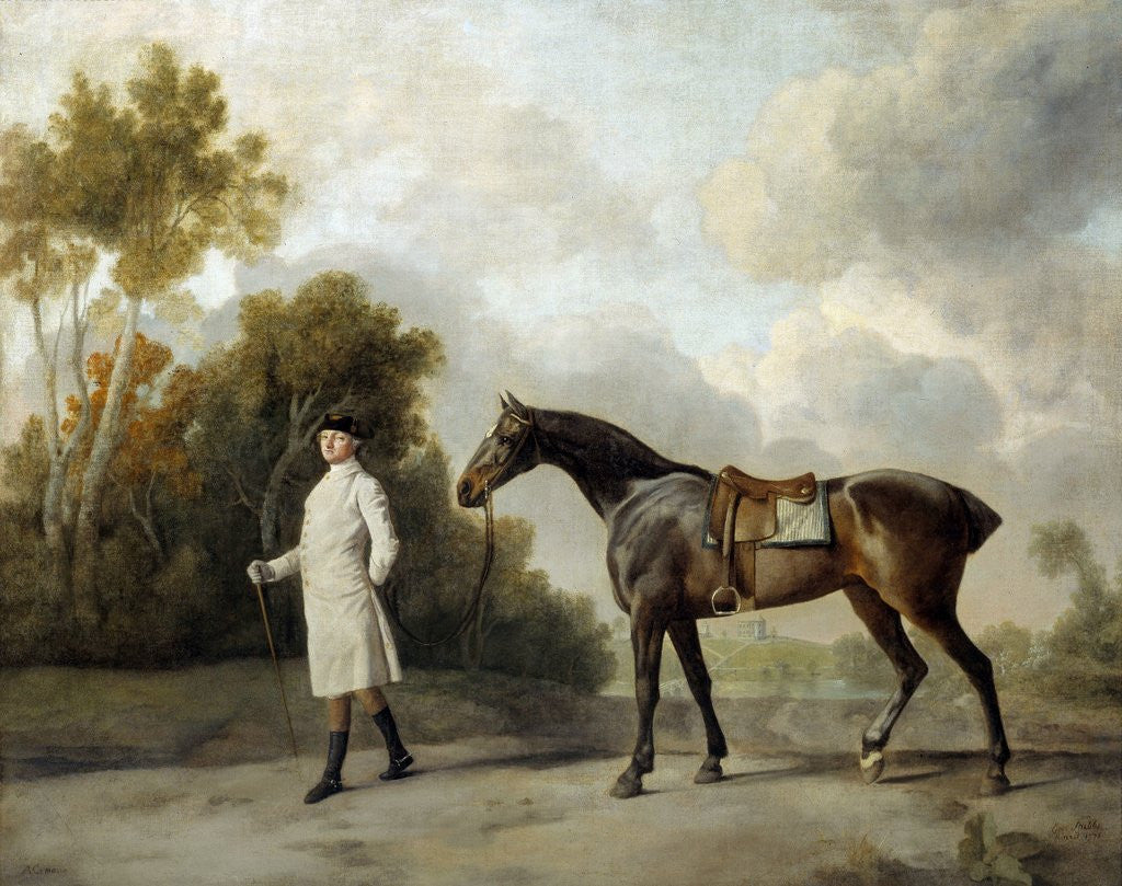 Detail of Portrait of Assheton and his mare Maria by George Stubbs