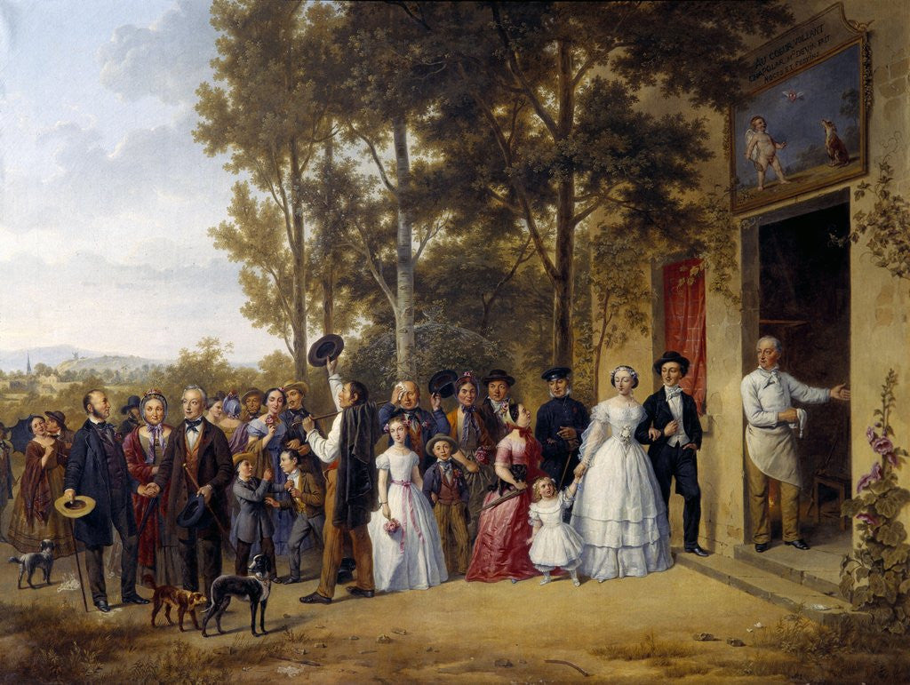Detail of Wedding at Coeur volant at Marly by Anonymous
