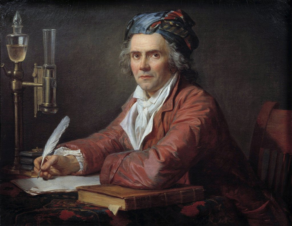 Detail of Portrait of Doctor Alphonse Leroy by Jacques Louis David
