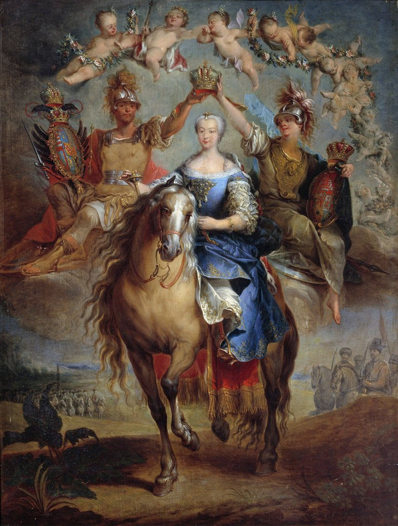 Detail of Portrait of Maria Theresa of Austria by Francois Eisen