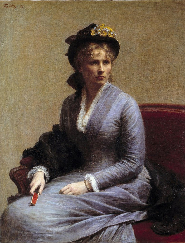 Detail of Portrait of Charlotte Dubourg by Henri Fantin Latour
