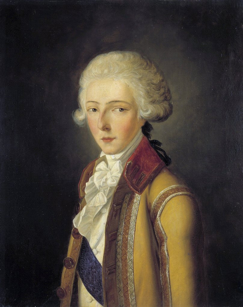 Detail of Portrait of Louis Antoine Henri de Bourbon-Conde, duc d'Enghien by Charles Rauch