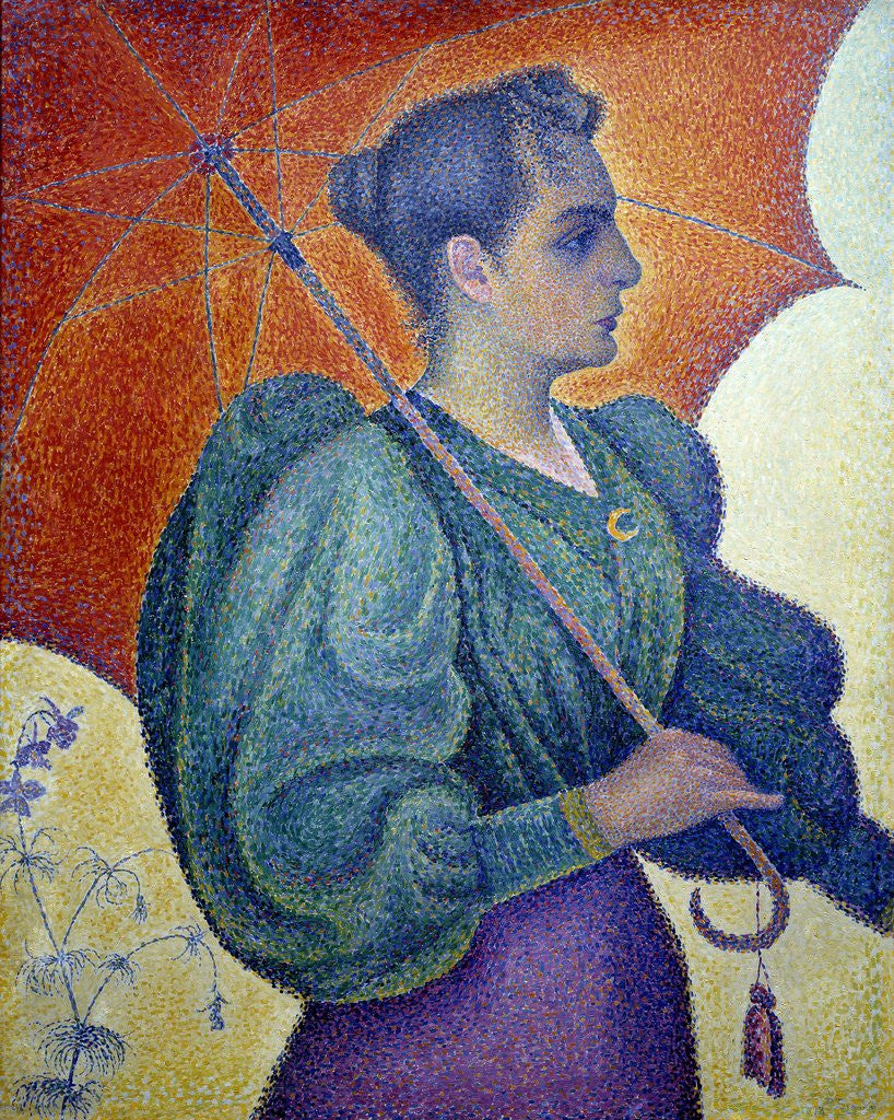 Detail of Woman with a Parasol by Paul Signac