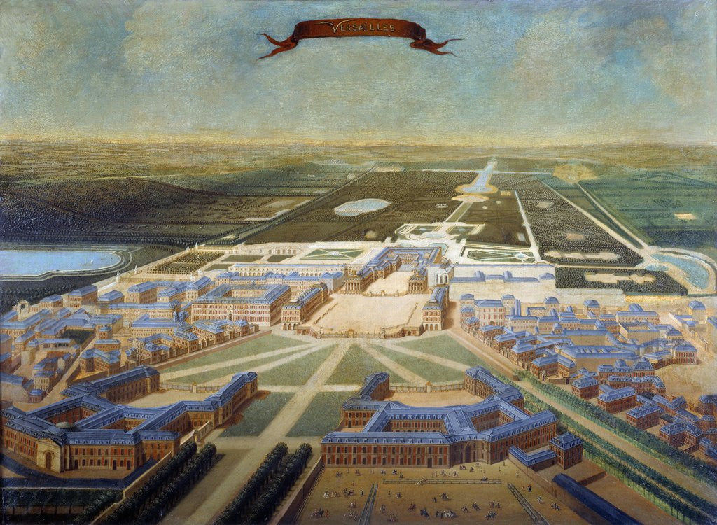 Detail of View of Versailles by Anonymous