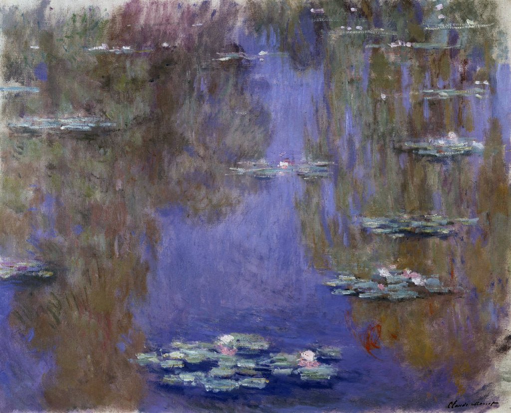 Detail of Waterlilies by Claude Monet