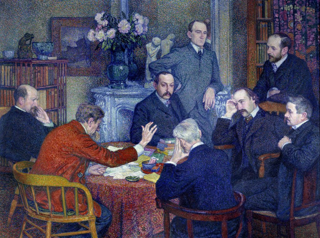 Detail of The Reading by Theo van Rysselberghe