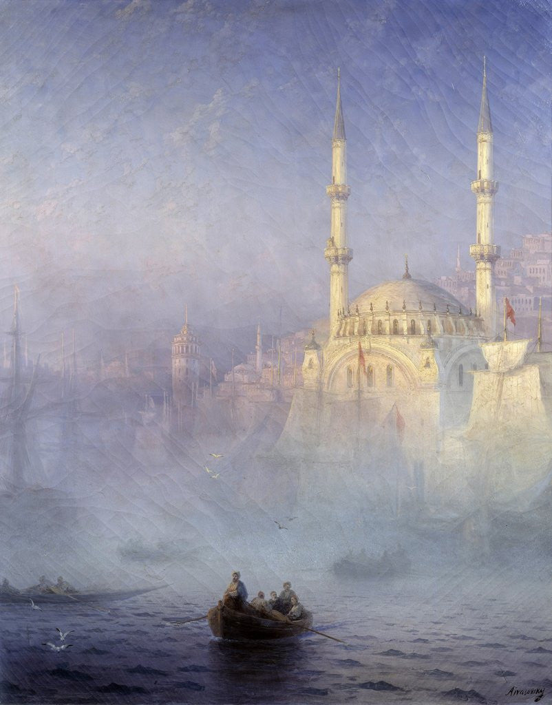 Detail of Constantinople, the mosque Tophane by Ivan Constantinovich Aivazowski