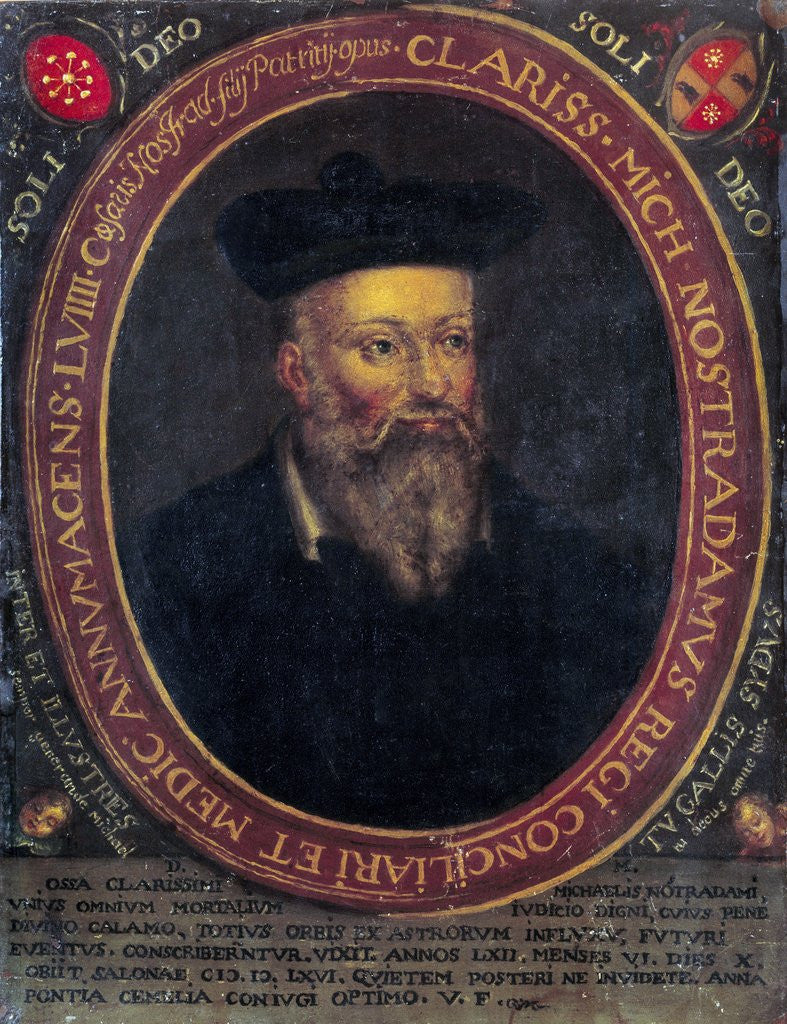 Detail of Portrait of Nostradamus by Anonymous