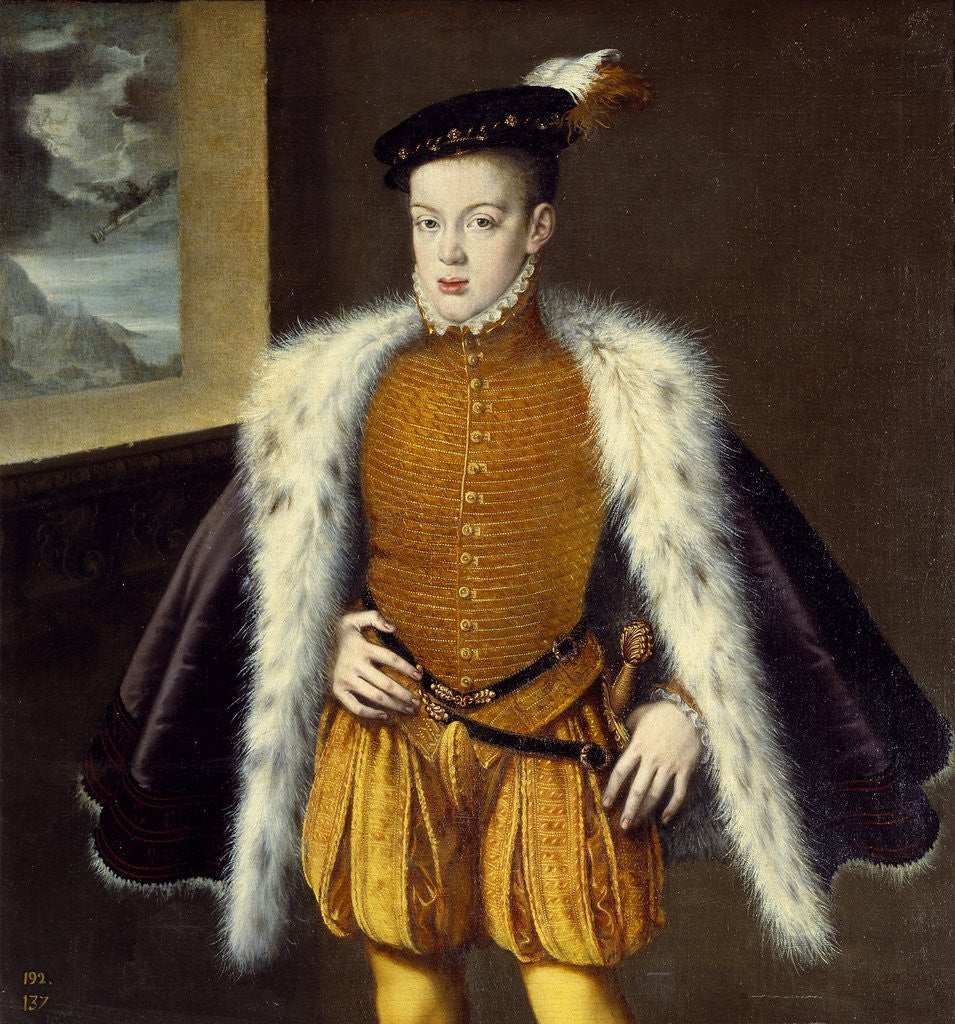 Detail of Portrait of Prince Don Carlos by Alonso Sanchez Coello