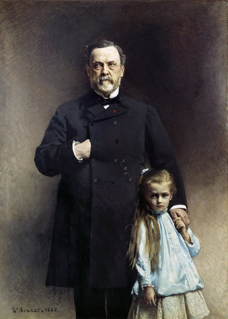 Detail of Portrait of Louis Pasteur with his grand-daughter by Leon Bonnat
