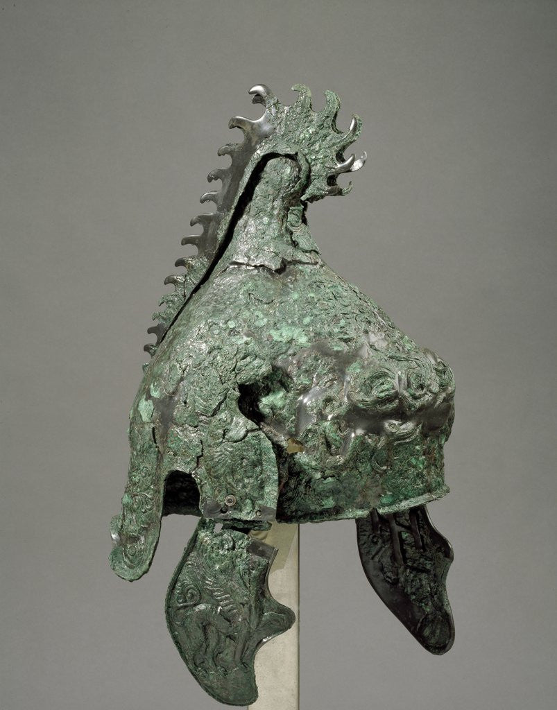 Detail of Phrygian type helmet, second half 4th century BC by Anonymous