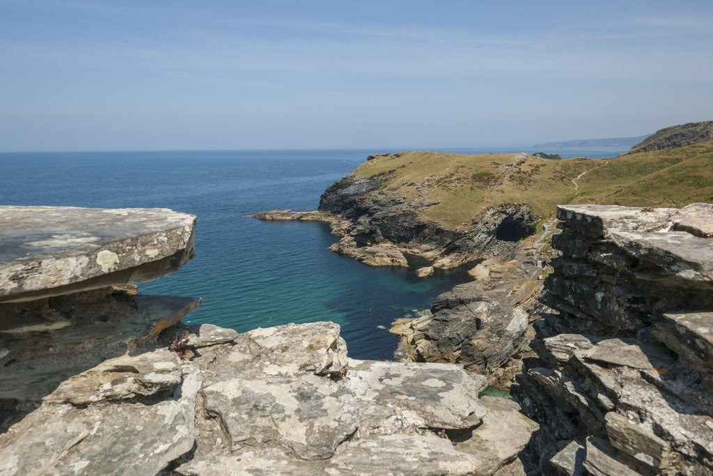 Detail of Tintagel Castle by Anonymous