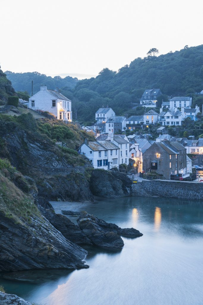 Detail of Polperro is a village with beautiful ancient houses along a canal by Anonymous