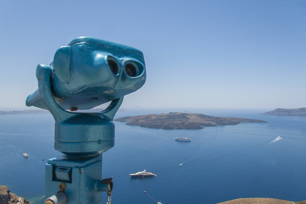 Detail of Fira, the main village on the island by Anonymous